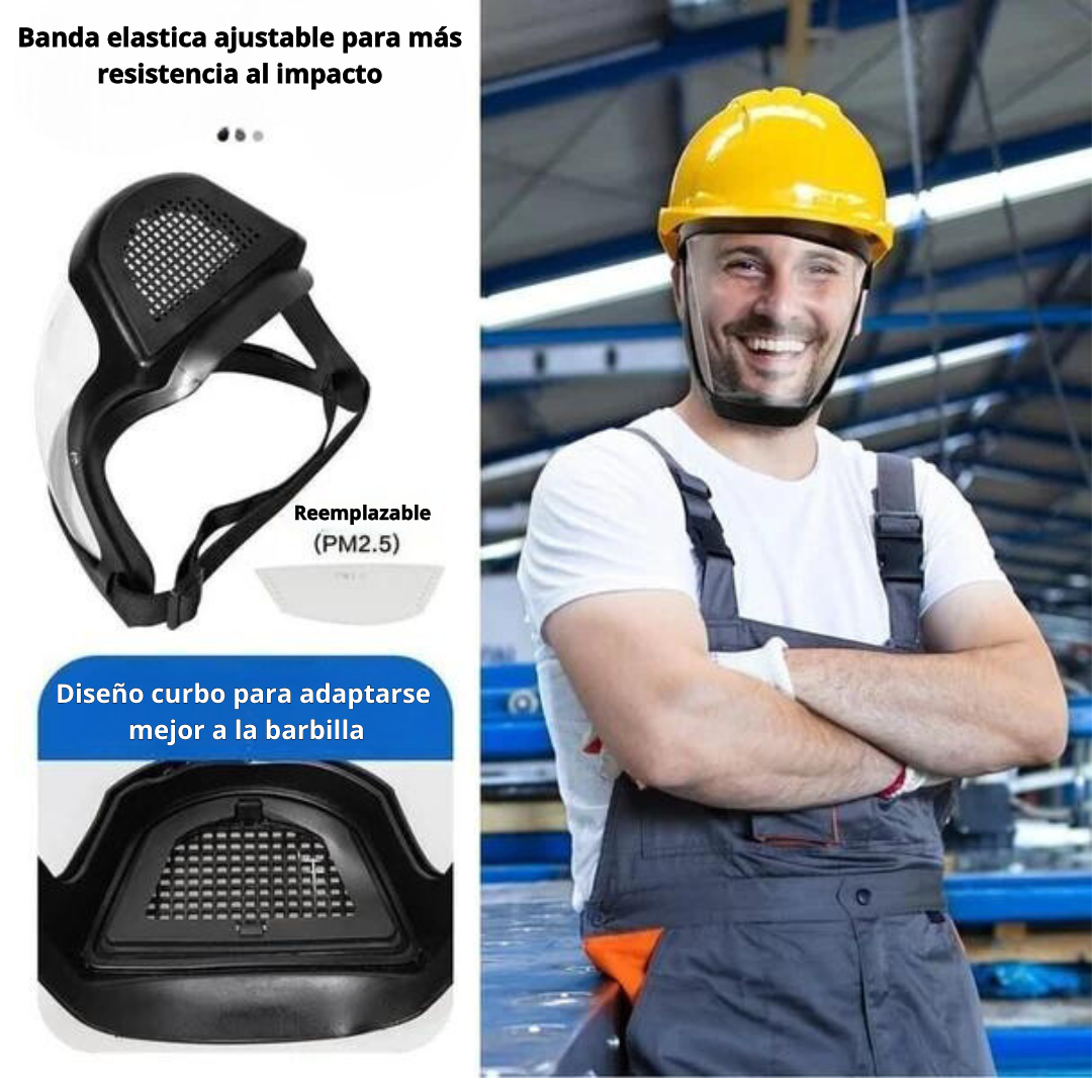 FaceGuard© - Casco protector Facial para trabajos