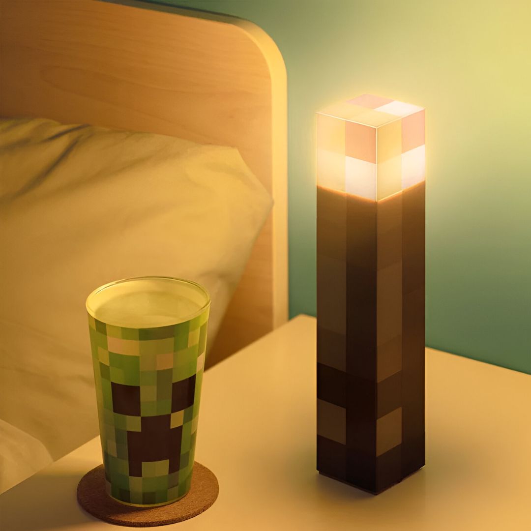 Minecraft torch© - Antorcha tipo Minecraft