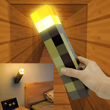 Minecraft torch© - Antorcha tipo Minecraft